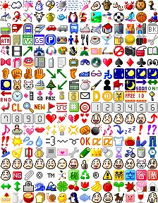 an image of many different types of emotes in the style of video games