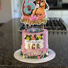 Spirit Cake Topper, Spirit Riding Free Cake