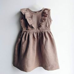 Infants Dresses, Linen Pinafore Dress, Kids Linen, Handmade Outfits, Linen Pinafore, Altered Clothing, Linen Sundress, Kid Clothing, Summer Linen Dresses