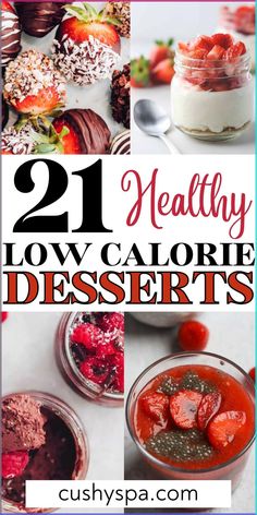 21 healthy low calorie desserts