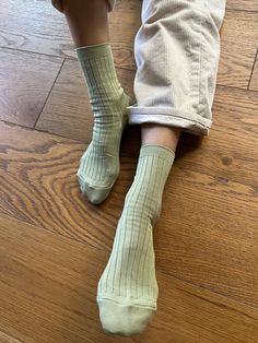 The perfect ankle sock in knit rib mercerized combed cotton. 80% Cotton, 18% Poly, 2% spandex. One size fits most. Machine wash cold. Aesthetic Socks, Shoe Sandals, End Of Season Sale, Ankle Socks, Denim Top, Slow Fashion, Combed Cotton, South Korea, Jumpsuit Dress