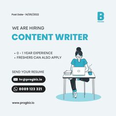 WE ARE HIRING CONTENT WRITER Writer Jobs, Research Skills, Software Company, Kerala India, Digital Marketing Company