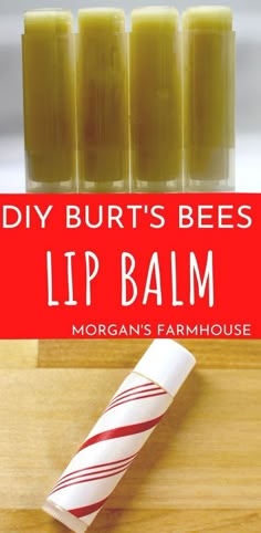 Chapstick Diy, Beeswax Lip Balm Recipe, Bees Wax Lip Balm, Chapstick Recipe, Burts Bees Chapstick, Burt's Bees Lip Balm, Lip Gloss Recipe