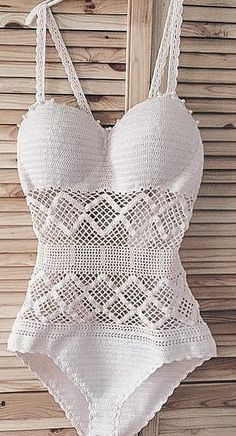 Crochet Swimsuits Pattern, Lingerie Crochet, Crochet Lingerie, Crochet Bathing Suits, Lacey Chabert, Crochet Swim, Crochet Swimwear, Swimsuit Pattern, Crochet Diy