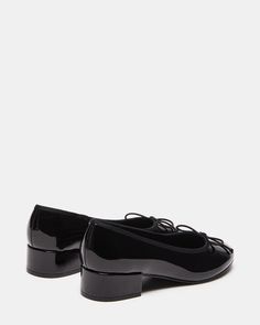 CHERISH Black Patent Slip-On Heels | Women's Heels – Steve Madden Winter Dance Ideas, Low Block Heel Pumps, Winter Dance, Black Heels Low, Heels Steve Madden, Steve Madden Store, Dance Ideas, Apparel Merchandising, Socks And Heels