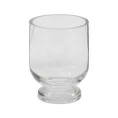 an empty glass on a white background