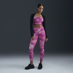 These leggings are made with midweight, peachy-soft fabric that stretches with your every move and dries quickly. Nonsheer and high-waisted, they help keep your butt covered—even in your deepest bend. Nike Yoga Pants With 4-way Stretch, Nike Stretch Yoga Pants For Pilates, Nike 4-way Stretch Yoga Pants, Nike Yoga Pants With 4-way Stretch In Athleisure Style, Nike 4-way Stretch Yoga Pants Athleisure Style, Nike Stretch Activewear For Yoga, Nike Yoga Pants For Yoga, Nike Compression Activewear For Light Exercise, Nike Compression Activewear For Exercise