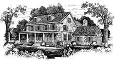 this is an artist's rendering of the country house