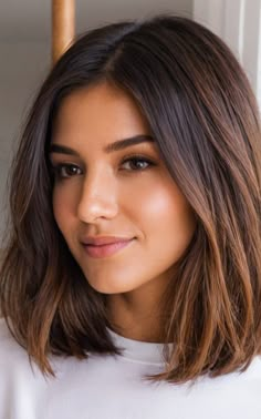 Elevate your hairstyle game with these 17 chic shoulder-length hair ideas. From sleek bobs to voluminous waves, find the perfect look to enhance your style and confidence. Shoulder Length Hair Burgundy, Shoulder Length Hair Short Neck, Shoulder Length Asian Hairstyles, Shoulder Length One Length Hair, Fine Shoulder Length Hair Haircuts, Medium Hairstyle Women Shoulder Length Straight, Straight Hair Above Shoulders, Just Above The Shoulders Haircut, Hair Between Chin And Shoulders