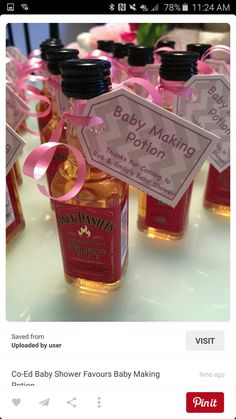 baby shower favors are being displayed on the twitter account for babies to take home with