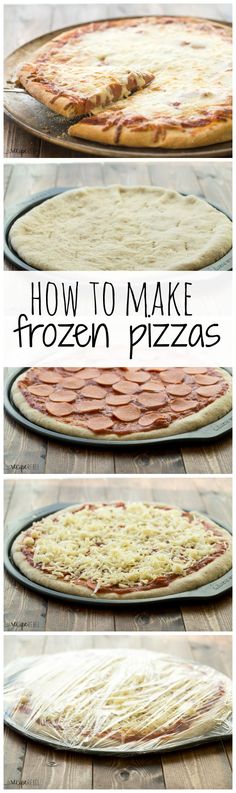 how to make frozen pizzas from scratch