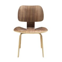 an image of a chair that is made out of wood and has a wooden seat