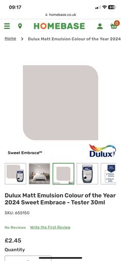 the dulux matt emulation color of the year is shown in this brochure