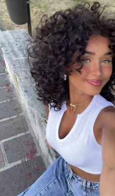 Curly Hair Armpit Length, Short Frizzy Hair, Biracial Hair Styles, Deva Cut Curly Hair, Short Curly Wavy Hair, Biracial Woman, Short Curly Hair Styles, Curly Hair Cut, Perfect Curly Hair