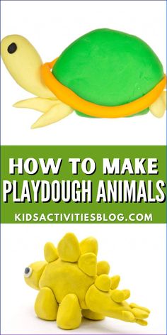 how to make playdough animals for kids that are easy and fun with the help of clay