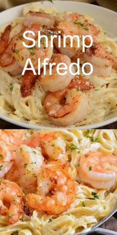 shrimp alfredo is an easy and delicious dinner that's ready in less than 30 minutes