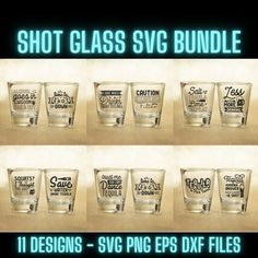 shot glass svg bundle 11 designs