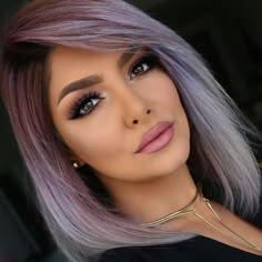 Hair Color Purple, Hair Styles 2017, Haircuts For Medium Hair, Short Hair Color, Penteado Cabelo Curto, Medium Hair Cuts