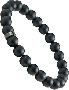 PRICES MAY VARY. ☑️ INTRODUCING THE LUXAR GENUINE ALL BLACK ONYX BEADED BRACELET - Crafted from solid onyx and a custom designed black Luxar bead. Each bead is 8mm in diameter and connected by a high-strength elastic band, ensuring a perfect fit that reflects your confidence. ☑️ COMMAND ATTENTION WITH AN ALL BLACK DESIGN - Each bracelet includes a solid black stainless steel designer bead. Creating a minimalist, classic bracelet. The perfect accessory to elevate your style. ☑️ FIND YOUR PERFECT Minimalist Black Wristband With Round Beads, Black Wristband With 8mm Beads, Stone Bead Bracelets, Bracelets Black, Genuine Leather Bracelet, Classic Bracelets, Black Onyx Stone, Onyx Bracelet, Jewelry For Men