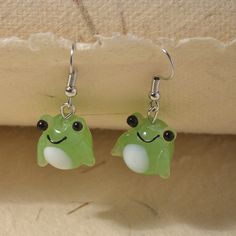 Trendy Animal Frog Dangle Earring Glass Dangle Drop Earring Geometric New Exaggerated Woman Girl Frog Earrings, Frog Jewelry, Girl Punk, Glass Frog, Cute Small Animals, Punk Jewelry, Animal Earrings, Drop Earring, Small Pets