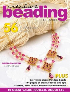 the front cover of beading magazine