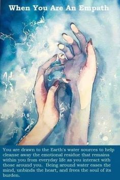 Water Feminine Energy, Water Is Healing Quotes, Empaths And Water, Water Healing Magic, Water Spirituality, Water Healing, Infj Empath, Empath Traits, Empath Abilities