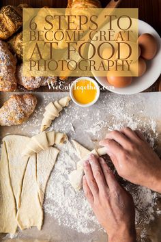 a person is making dough on a table