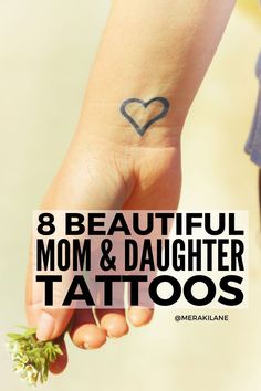 a woman's arm with the words 8 beautiful mom and daughter tattoos on it