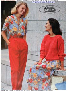 1991 Sears Spring Summer Catalog, Page 96 - Catalogs & Wishbooks 90s Teen Fashion, Ruth Sanderson, Teen Fashion Winter, 80s Outfits, Vintage Summer Outfits, Jonathan Logan, Fashion 1990s, 90s Summer, Outfit Retro