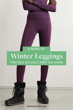 Winter Leggings Insulated Leggings, Thermal Outfit, Fits With Leggings, Wool Leggings