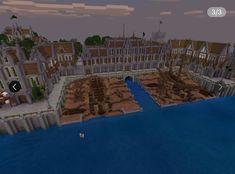 Minecraft Building Themes, Minecraft Port, Minecraft Castle Designs, Minecraft Steampunk, Fantasy City Map, Minecraft Plans