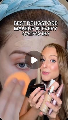 Abbey Yung on Instagram: "Search “Best Drugstore Beauty Product” on my YouTube channel for links to all of these products and full application footage!  #drugstoremakeup #drugstoremakeupproducts #bestdrugstoremakeup #drugstorefinds" Maybelline Skin Tint, Concealer Elf, Elf Halo Glow, Drugstore Highlighter, Makeup Drugstore, Lash Extension Mascara, Halo Glow, Best Drugstore Makeup