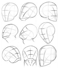 how to draw the human head