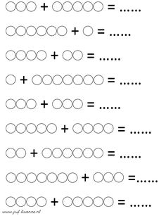 the worksheet for numbers 1 - 10 is shown in black and white, with circles