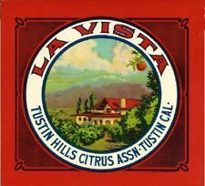 the label for la vista citrus citrus fruit