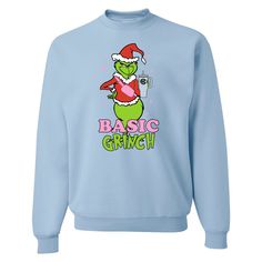 Celebrate the holiday season in style with this festive Monogrammed 'Basic Grinch' Crewneck Sweatshirt! Show your love of the iconic Grinch with a monogrammed design. Perfect for any holiday gathering or "Ugly" Sweater Party 🎅🏼 Basic Grinch, Grinch Crewneck, Letter To Teacher, Long Sleeve Baseball Tee, Matching Sets Outfit, Letters For Kids, Comfort Colors Sweatshirt, Sweat Set, Ugly Sweater Party