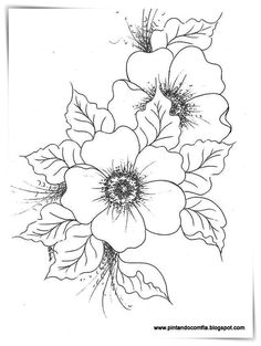 some flowers that are in the middle of a line art drawing, flower drawings, pencil drawings