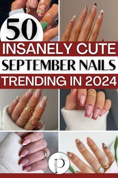 Best September Nails, Almond Nails For September, September 24 Nails, Nails In September, Easy September Nails, Trendy September Nails, Nail Design September, Nail Art Designs September, Nail Ideas For September 2024