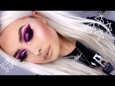 Gothic Makeup Tutorial, La Girl Pro Concealer, Pro Concealer, Purple Eye Makeup, Makeup Tutorial Video, Barry M, Gothic Makeup, Light Ivory, La Girl