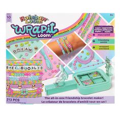 the rainbow loom wrap it loom kit includes bracelets, rings and beads