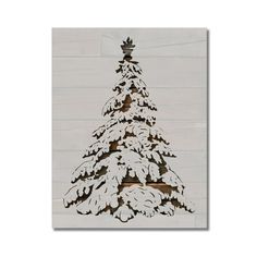 This Christmas Tree stencil measures 8.5"x11" and is made from high quality, semi-transparent, 7.5 mil mylar plastic. This material can be used many times and can be rinsed off with water. We are passionate about producing high quality stencils for crafters and anyone looking to add a great touch to their home or business. Our stencils are excellent for wooden surfaces, canvases, walls, baking, and just about any surface that can accept paint. We can make an artist out of anyone! Our stencils wo Painting On Walls, Christmas Tree Stencil, Christmas Sled, Tree Stencil, Pine Christmas Tree, San Jacinto, Custom Stencils, Stencil Template, Semi Transparent