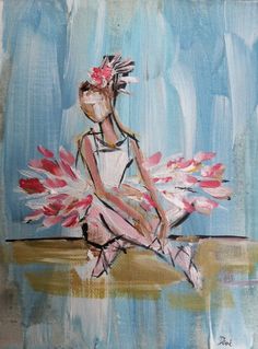 Ballerina Print, Ballerina Illustration, Ballet Drawings, People Paintings, Art Ballet, Whimsical Wall Art