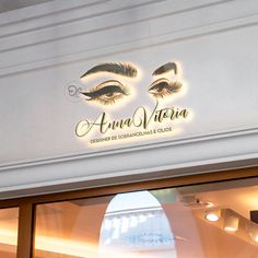 the front window of an eye salon