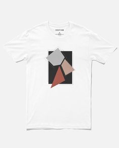 Our best-selling, artist-created graphic tee. VESTIGE designs take inspiration from modern art and NYC— where the brand was born. The shirt is cut in soft cotton and screen printed with our exclusive in-house design. Cotton T-shirt With Abstract Print For Streetwear, Modern White T-shirt For Everyday, White Tops With Graphic Print For Artistic Expression, Modern Screen Print T-shirt For Streetwear, Artsy Cotton T-shirt With Graphic Print, Artistic White T-shirt With Screen Print, White Graphic T-shirt For Artistic Expression, Artistic White T-shirt With Graphic Print, Modern Crew Neck Top With Graphic Print