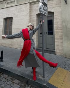 Color Loafers Outfit, Cherry Red Outfit Aesthetic, Berlin Style Street, Fall 2024 Street Style, Red Monochromatic, Office Holiday Party Outfit, Red Shoes Outfit, Office Party Outfits