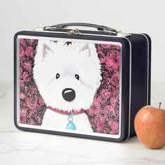 KiniArt Westie Impression Metal Lunch Box Metal Lunch Box, Note Pad