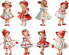 Dress Hat Outfit, Strawberry Outfit, Art Items, Strawberry Dress, Hat Outfit, Berry Fruit, Dress Hat, Girl Clipart, Fruit Plants