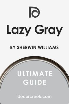 Lazy Gray SW-6254 by Sherwin Williams. The Ultimate Guide Sw Lazy Gray, Sherwin Williams Lazy Gray, Lazy Gray Sherwin Williams, Sherwin Williams Navy, Color Undertones, Grey Paint Schemes, Exterior Gray Paint, Sherman Williams, Sherwin Williams Gray