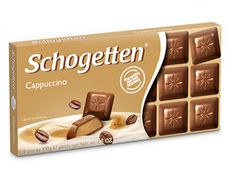 schogetton cappuccino chocolate bar with milk filling