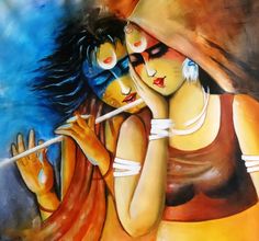 Radha Krishna Modern Art Paintings, Radha Krishna Wallpapers, Krishna Hd Images, Sweet Krishna, Hd Wallpaper For Desktop, Hari Krishna, Shree Hari